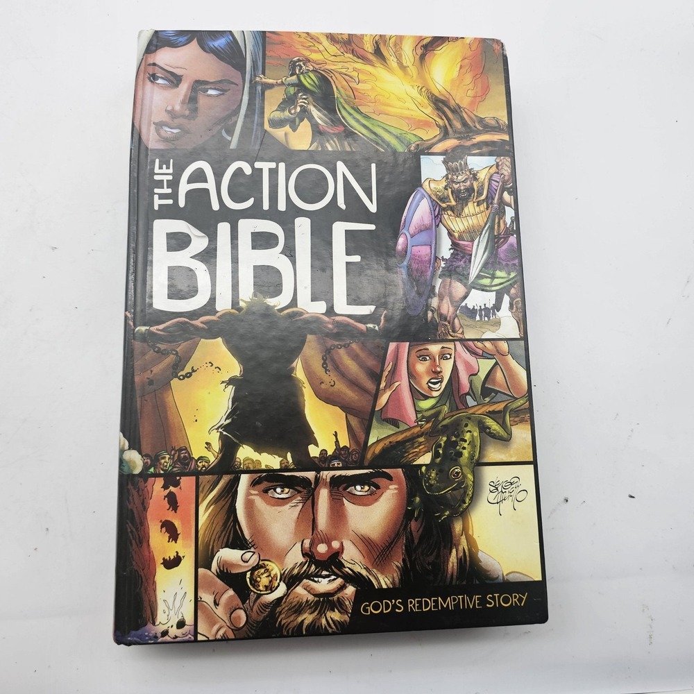 The Action Bible God's Redemptive Story Sergio Cariello Doug Mauss 2010 HC Book